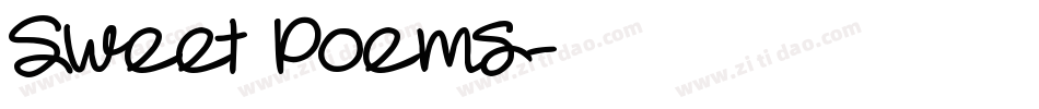 Sweet Poems字体转换